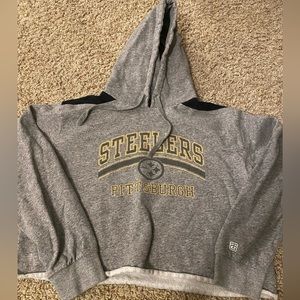 Steelers hoodie, cropped
